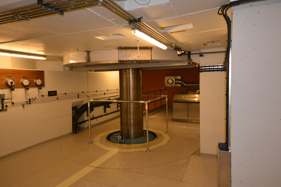 Turbine shaft in full operation