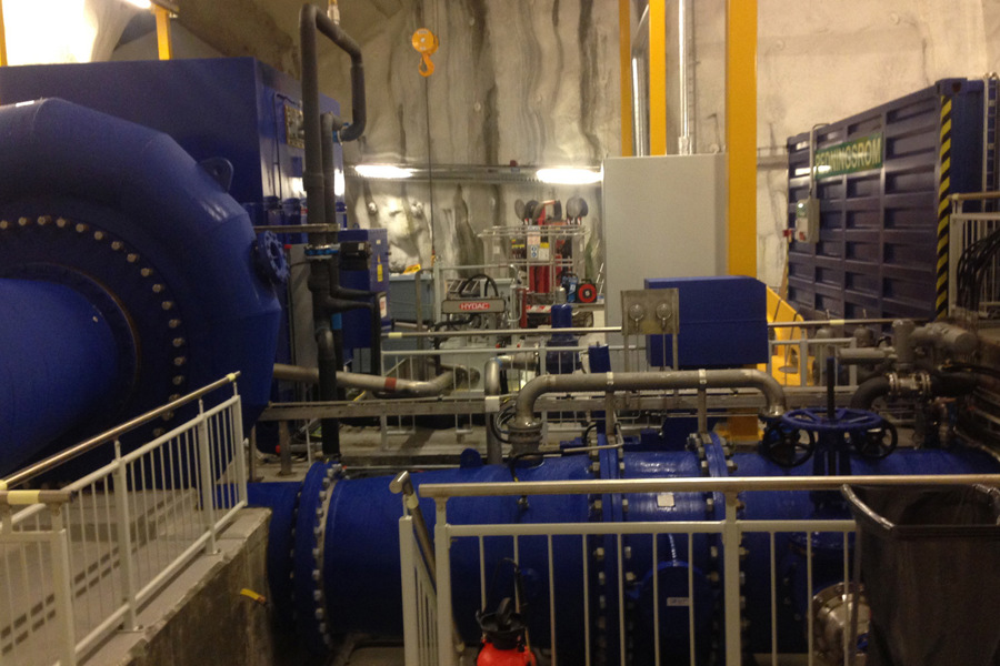 Machine room interior